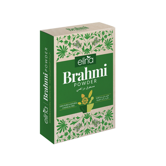 Elina Brahmi Powder | 100% Pure and Natural | Brahmi Powder for Hair | Brahmi Powder from leaves | Bacopa Monnieri | 100 Grams