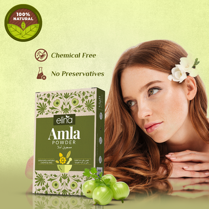 Elina Amla Powder | 100% Pure and Natural | Amla Powder for Hair | Indian Gooseberry | 100 Grams